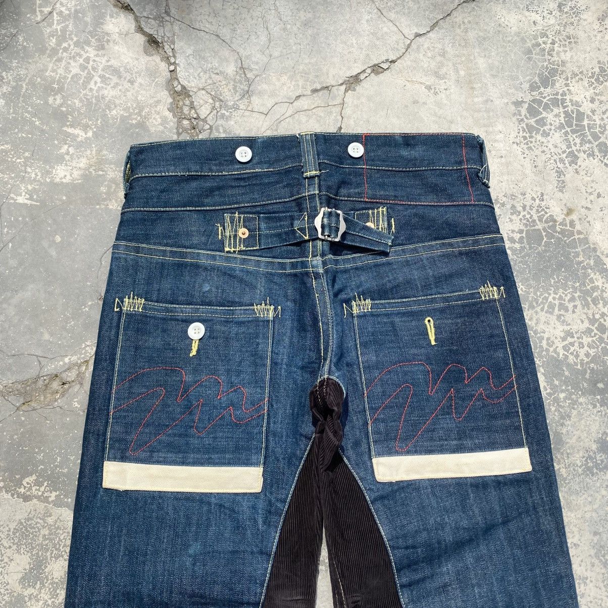 Japanese Brand MIXED UP CONFUSION Hybrid Jeans Size US 33 - 4 Thumbnail