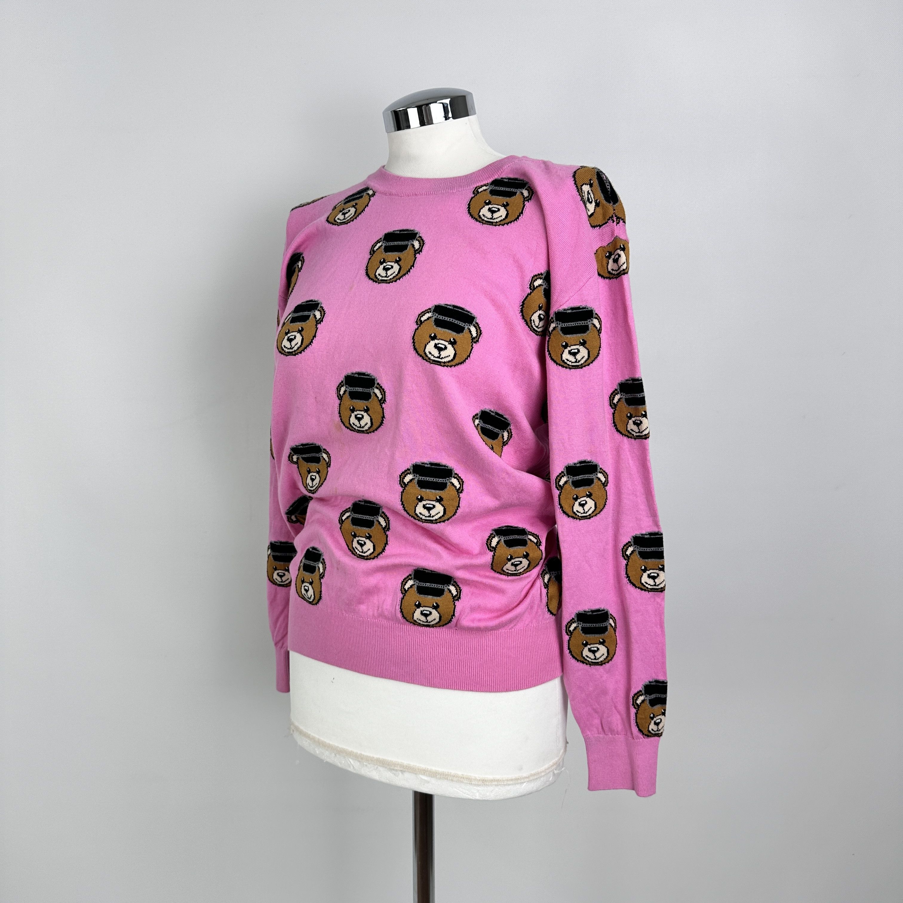 Moschino Maglioncino Moschino Couture Orsetti Monogram – XXS Size XXS / US 00 / IT 34 - 9 Thumbnail