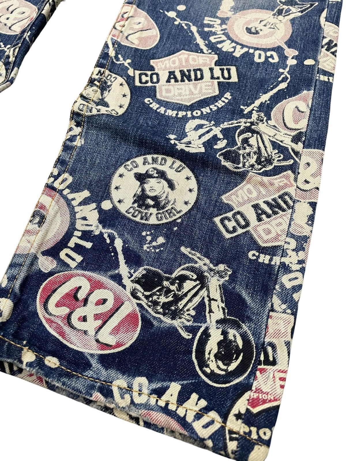Hysteric Glamour Hysteric Glamour Style Co&Lu Japan All Over Print Jeans Size US 30 / EU 46 - 6 Thumbnail