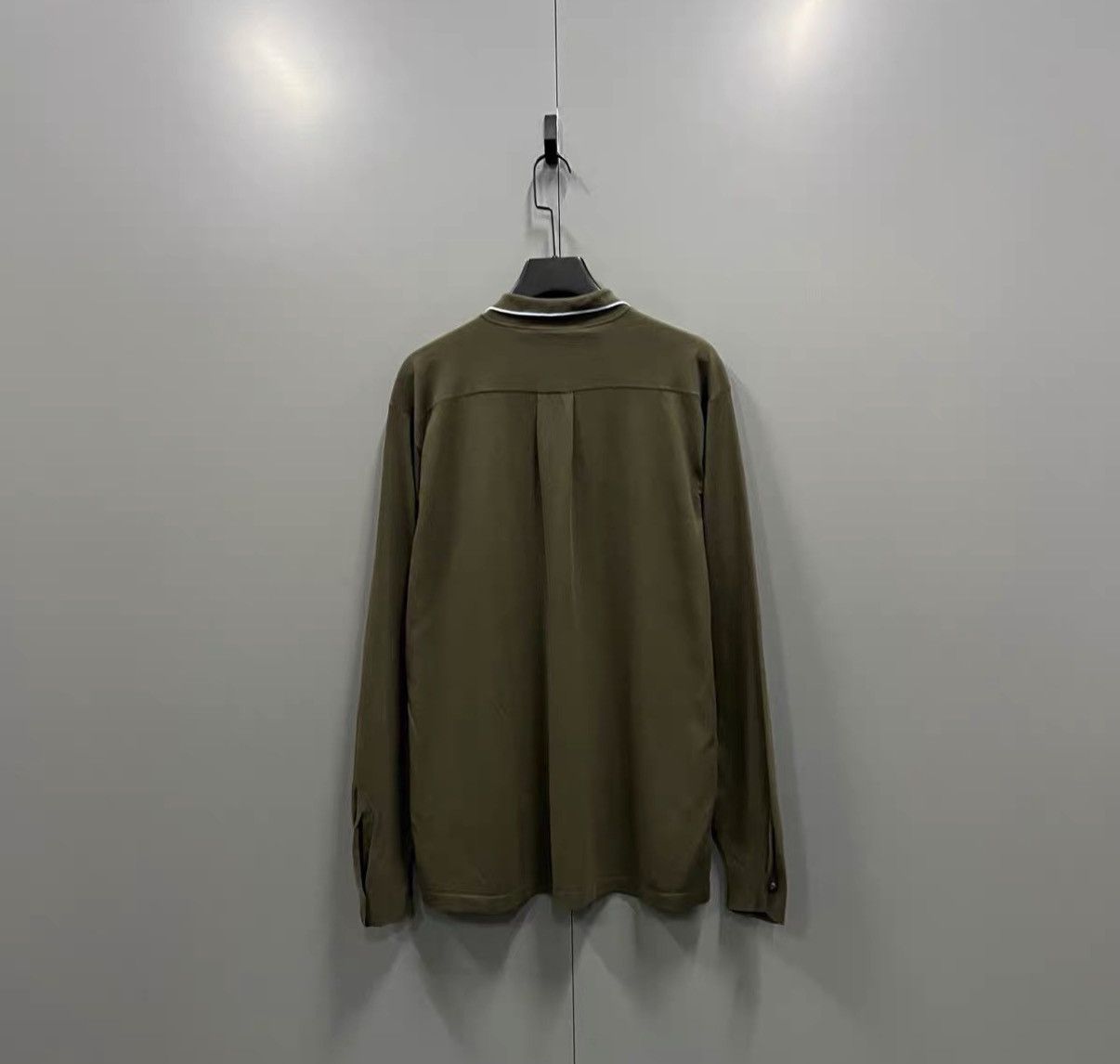 Ermenegildo Zegna Zegna Green Knit Long Sleeve Polo J41 Size US L / EU 52-54 / 3 - 2 Thumbnail