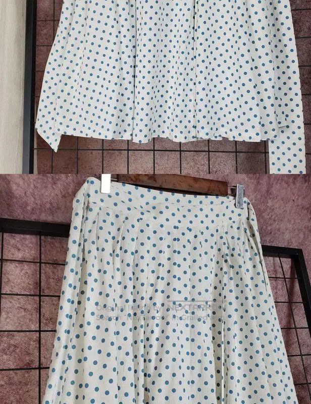 Dior Dior Pleated Dot Skirt for Women, Size L . Size 30" / US 8 / IT 44 - 4 Thumbnail