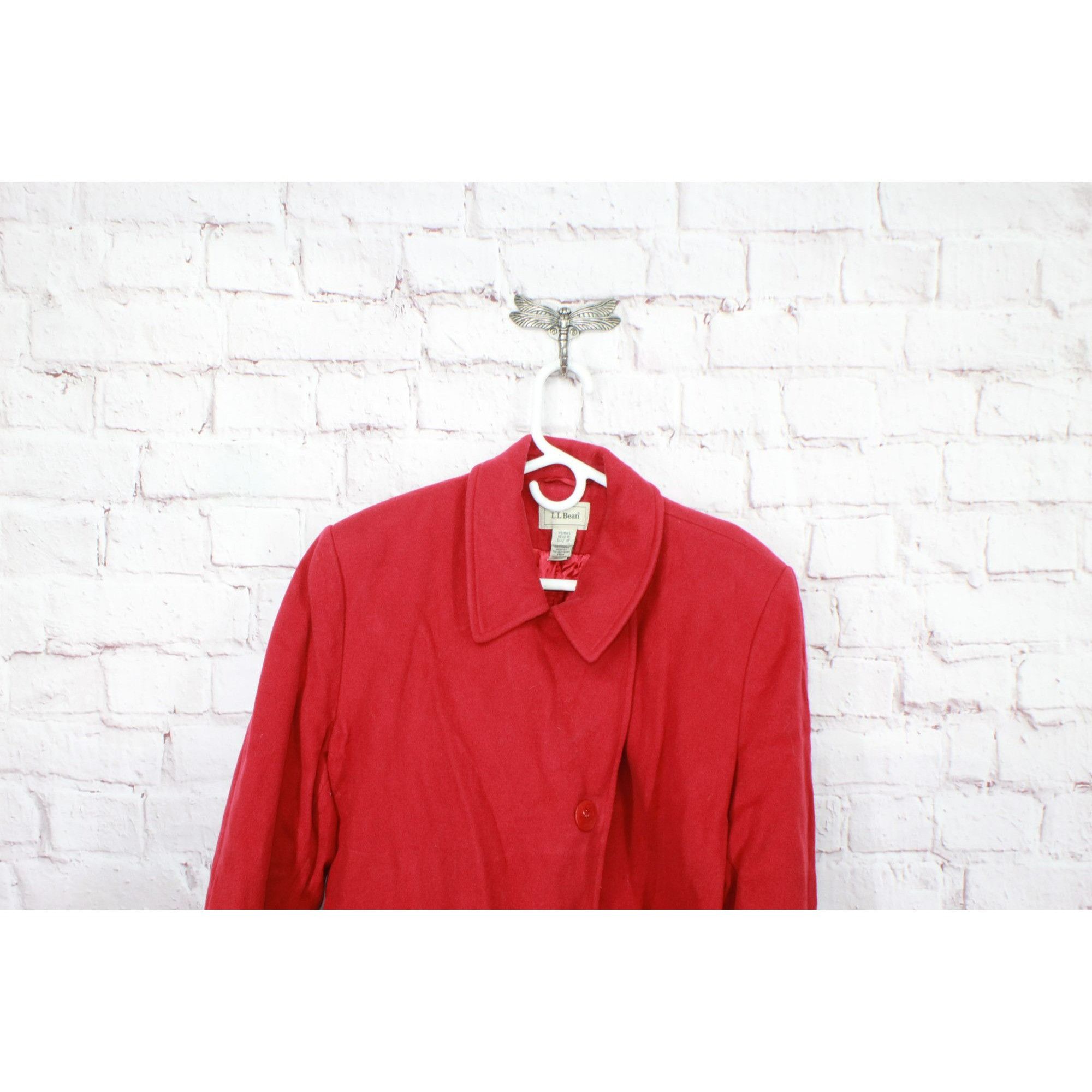 L.L. Bean LL Bean Women's Wool Blend Lined Coat Blazer Jacket Size XXL / US 16-18 / IT 52-54 - 2 Thumbnail