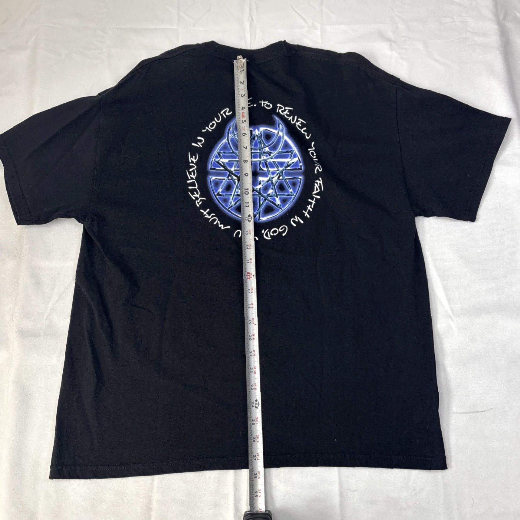 Vintage VINTAGE Disturbed Believe Album Rock Band Shirt XL Black Giant XL Shirt Men Short Sleeve Crew Neck 2002 Band Music Rock Mens Size US XL / EU 56 / 4 - 7 Thumbnail