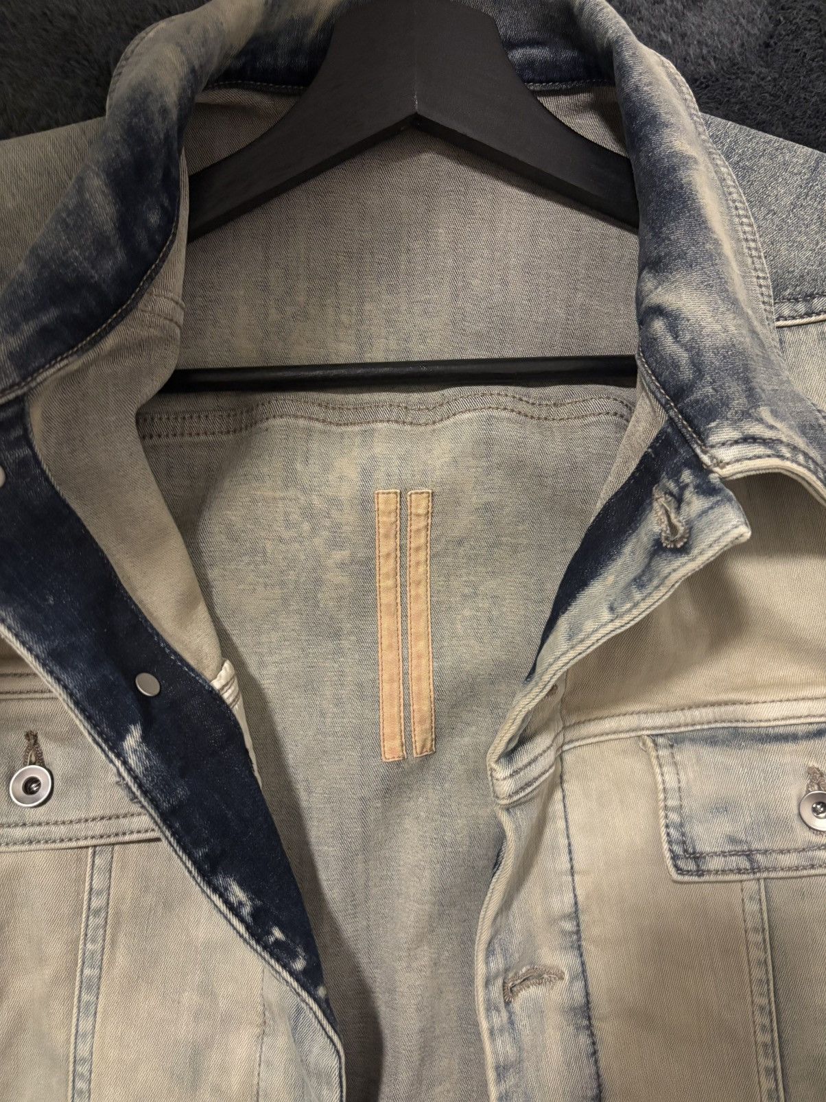 Rick Owens Drkshdw Rick Owens Trucker Jkt Sky Size US XL / EU 56 / 4 - 4 Thumbnail