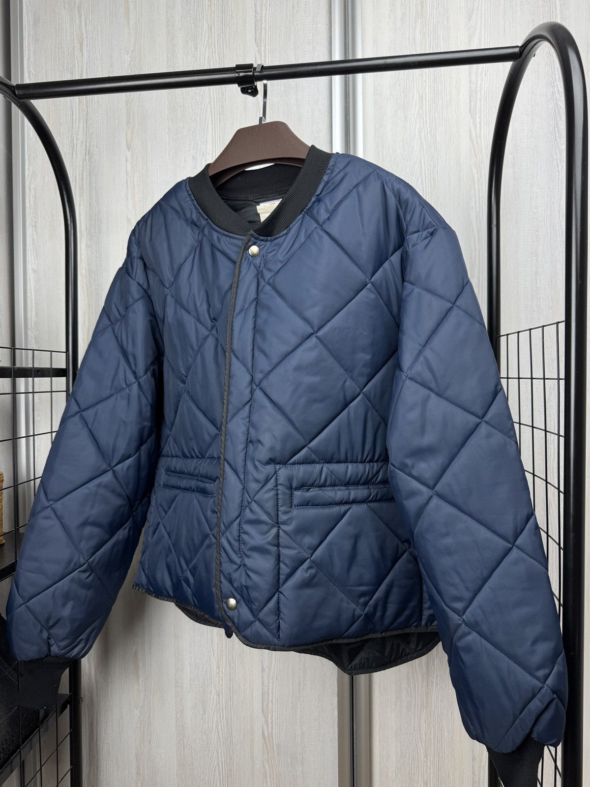 Vintage Caboose vintage railway work bomber quilted nylon jacket Size US XL / EU 56 / 4 - 3 Thumbnail