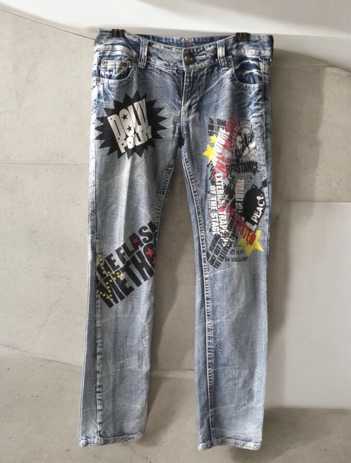 Hysteric Glamour × Japanese Brand × Seditionaries The Vintage Standard Design Honey Comb Denim Pants Size US 31 - 1 Thumbnail