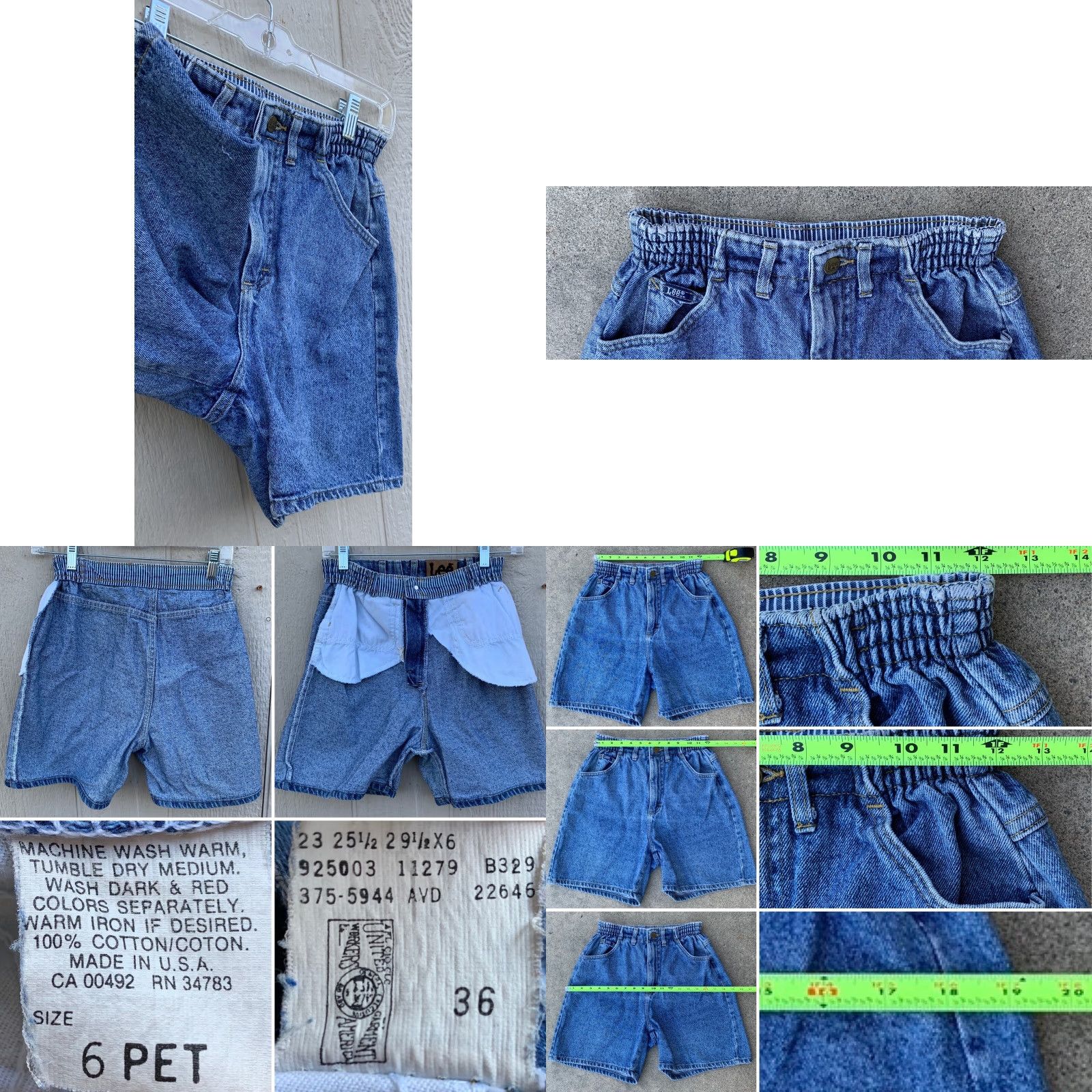 Lee VINTAGE Lee Jeans High Waist Denim Union Made USA 6P 25” To 26” Waist Petites Blue Denim Shorts Shirt? Size M / US 6-8 / IT 42-44 - 8 Thumbnail