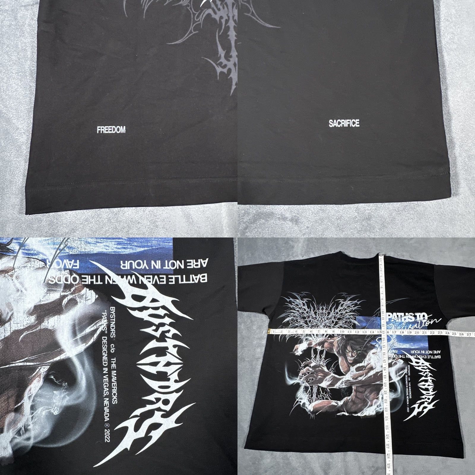 Vintage BYSTNDRS Shirt Mens Small Black Anime Paths To Salvation Graphic Tee Streetwear Shirt Mens Small Black Anime Paths To Salvation Graphic Tee Streetwear Size US S / EU 44-46 / 1 - 8 Thumbnail