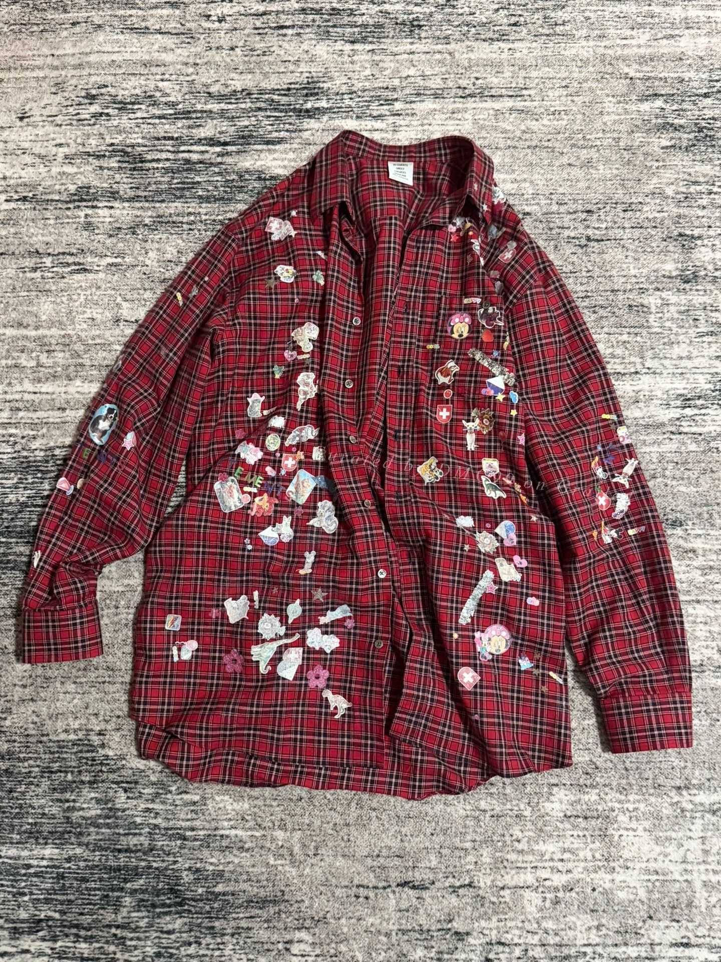 Vetements Vetements Disney Red Plaid Shirt Size S / US 4 / IT 40 - 1 Thumbnail