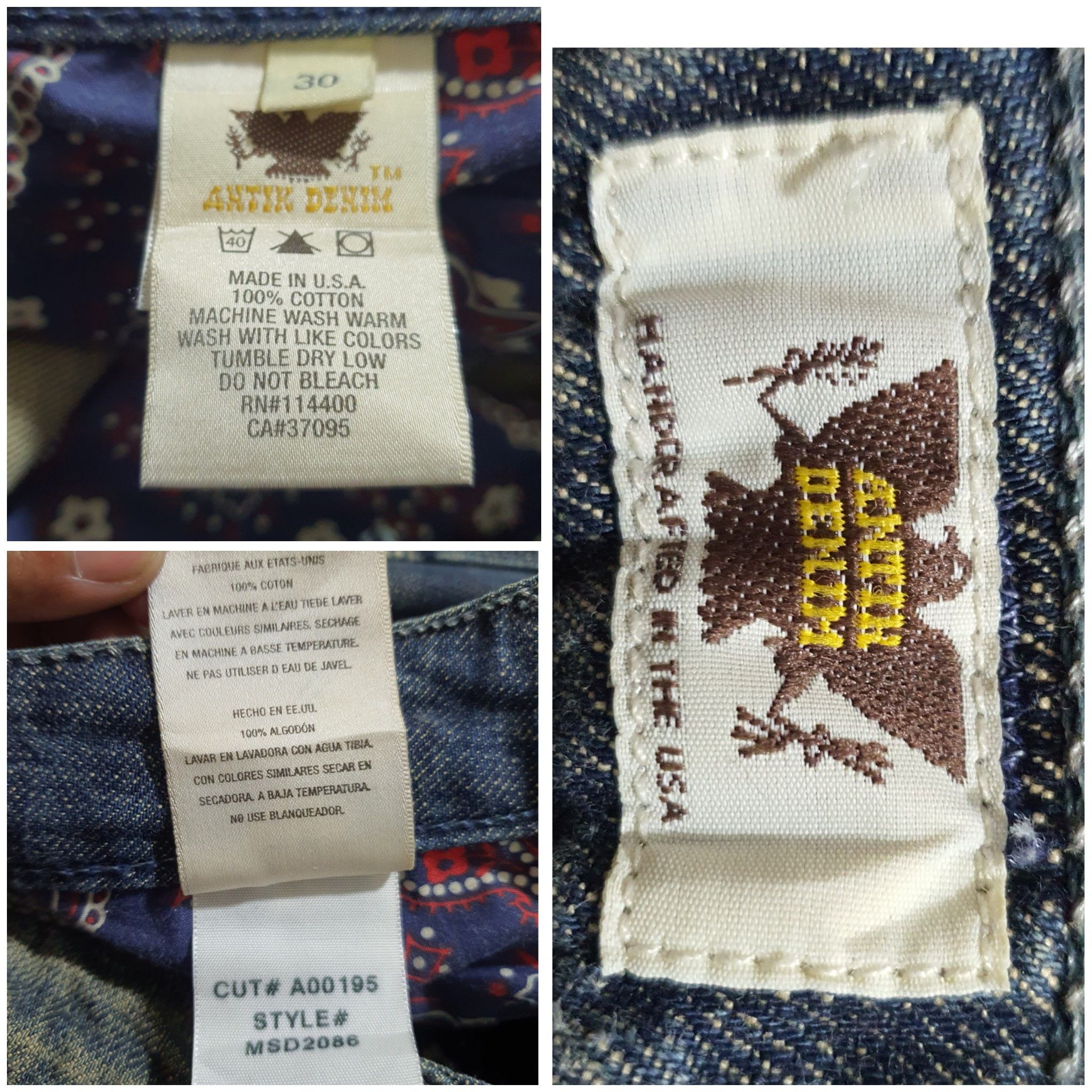 Antik Denim ANTIK DENIM USA 30/41 DISTRESSED JEANS Size US 30 / EU 46 - 7 Thumbnail