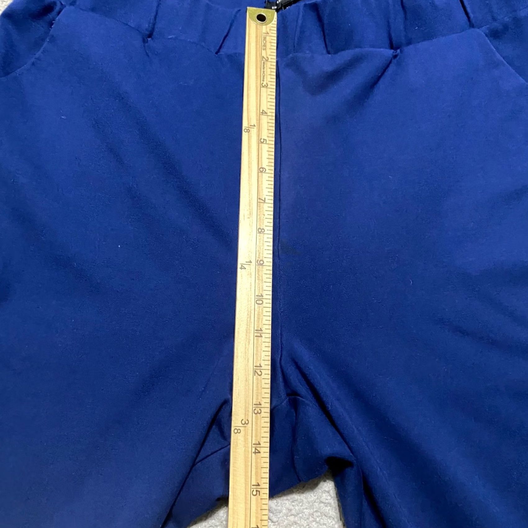 Vintage Universal Standard Pants Blue Skinny Pull On Pockets Ankle Size 32" / US 10 / IT 46 - 7 Thumbnail