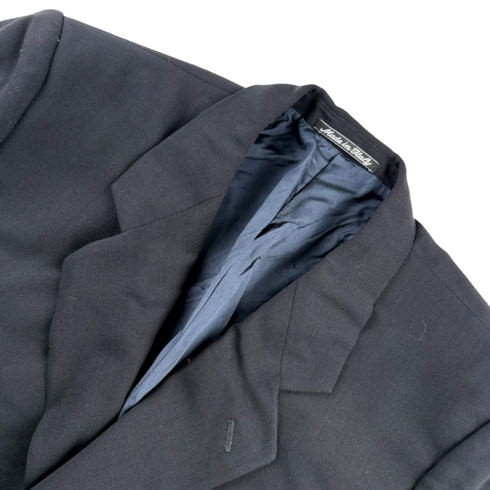 Giorgio Armani Giorgio Armani Blazer Jacket Men’s Wool Blend Blue 40S Italy 2 Piece Notch Lapel Front Two-Button Ventless Regular Short Solid Vintage: No Mens Size 40R - 2 Thumbnail