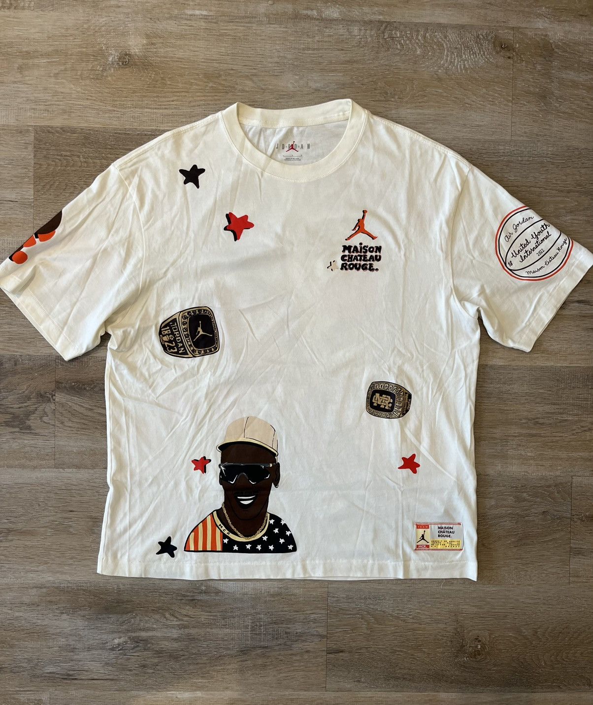 Jordan Brand Tshirt Jordan x Maison Chateau Rouge (size L) Size US L / EU 52-54 / 3 - 1 Thumbnail