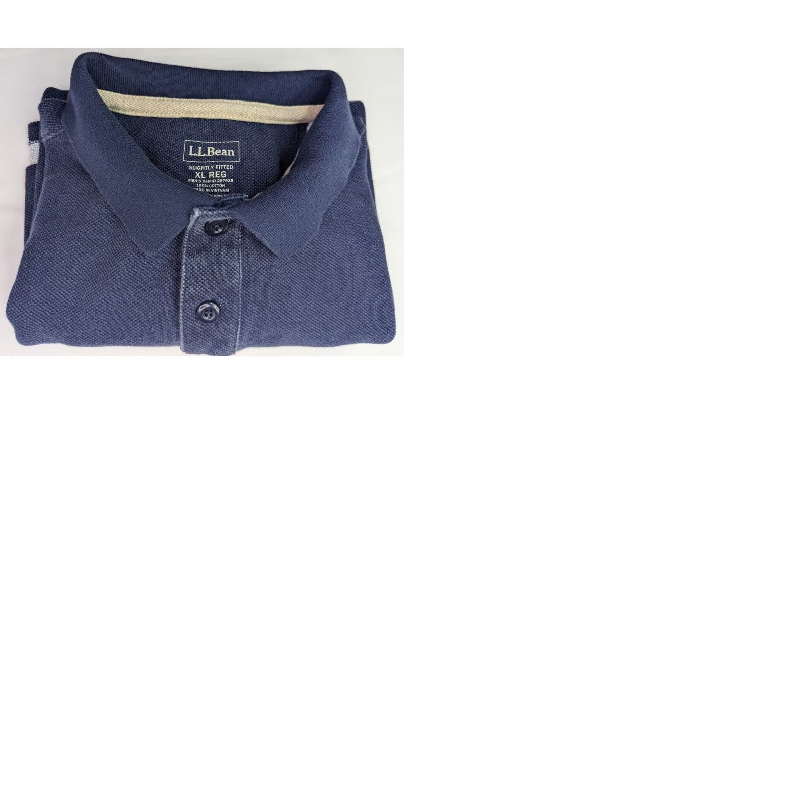 Vintage LL Bean Polo Shirt Men XL Reg Short Sleeve 100% Cotton Blue Polo Shirt Classic Preppy Shirt Size US XL / EU 56 / 4 - 9 Thumbnail