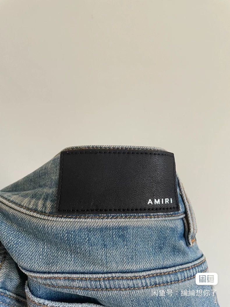 Amiri Amiri Rhinestone splashed ink blue jeans 2501-Nextarrow Size US 33 - 2 Thumbnail