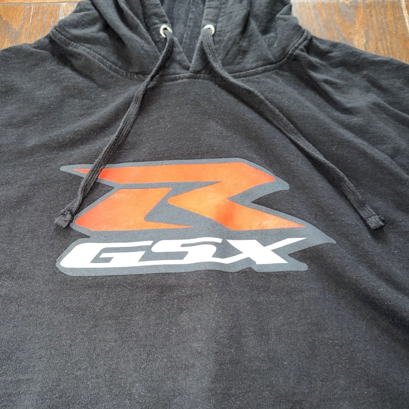 Vintage Factory Effex Suzuki GSX-R Graphic Print Hoodie Black Men Size XXL Size US XXL / EU 58 / 5 - 2 Thumbnail