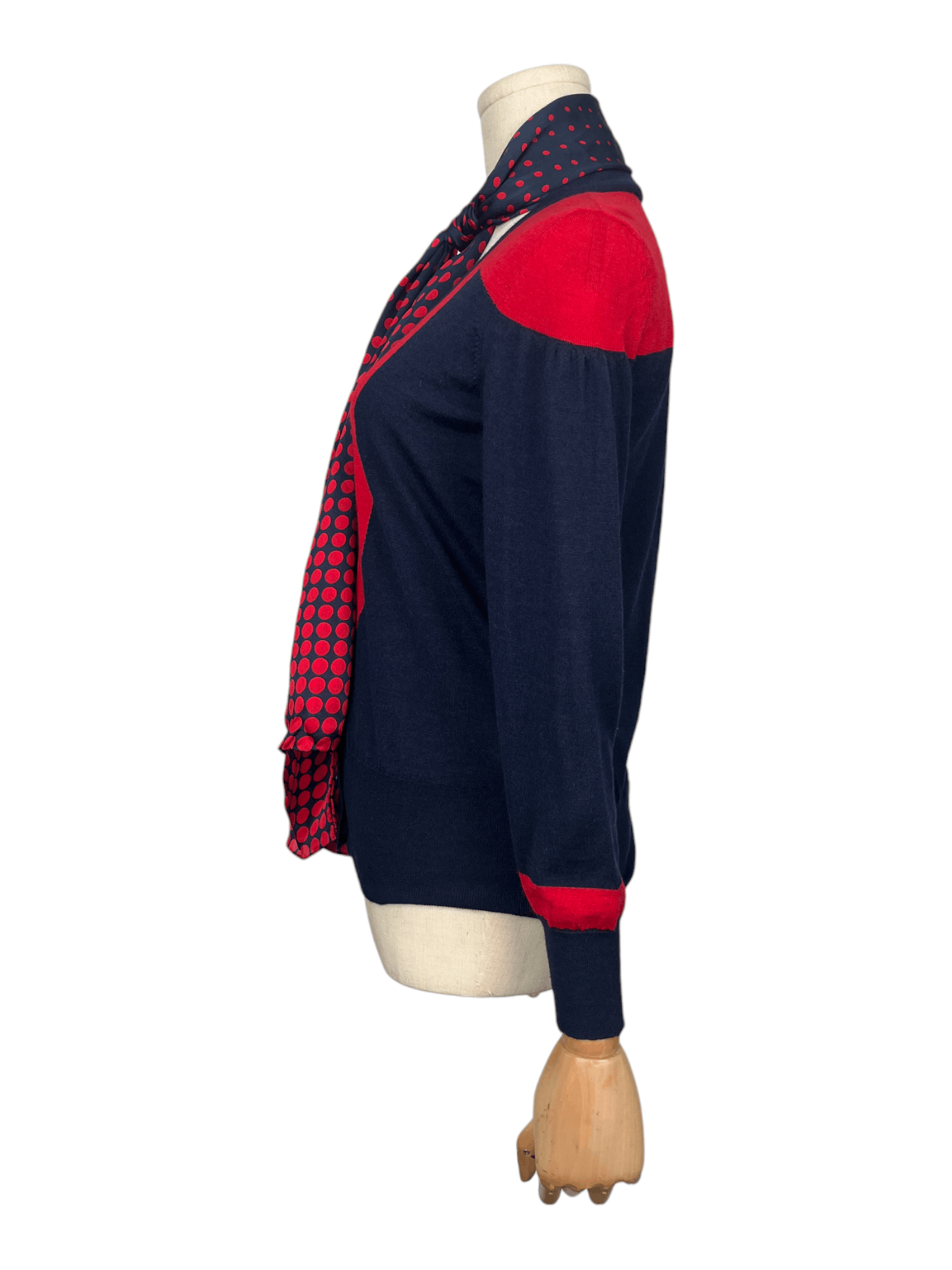 Alexander McQueen Alexander McQueen Cashmere Cardigan With Silk Neck Wrap Size XS / US 0-2 / IT 36-38 - 4 Thumbnail