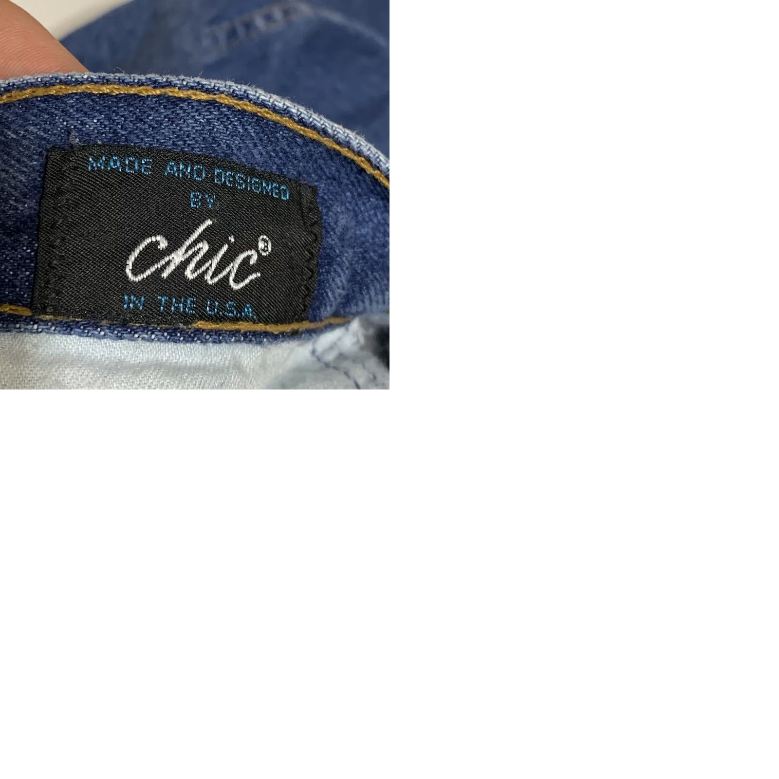 Vintage VINTAGE Chic Denim Mom Jeans 20 WP 34x27 High Waisted Tapper Leg USA Womens Plus 80s 90s Jeans Size 42" / US 20 - 9 Thumbnail