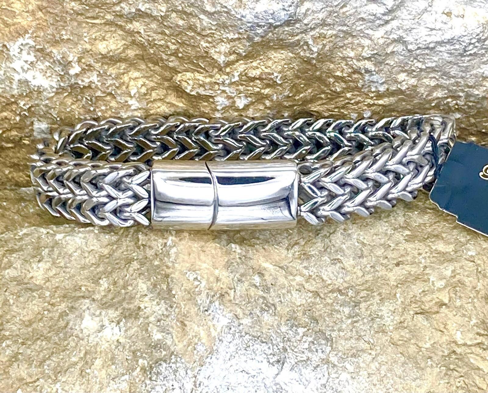 Other Stainless Steel Weaved Bracelet 8 inches Size ONE SIZE - 1 Thumbnail