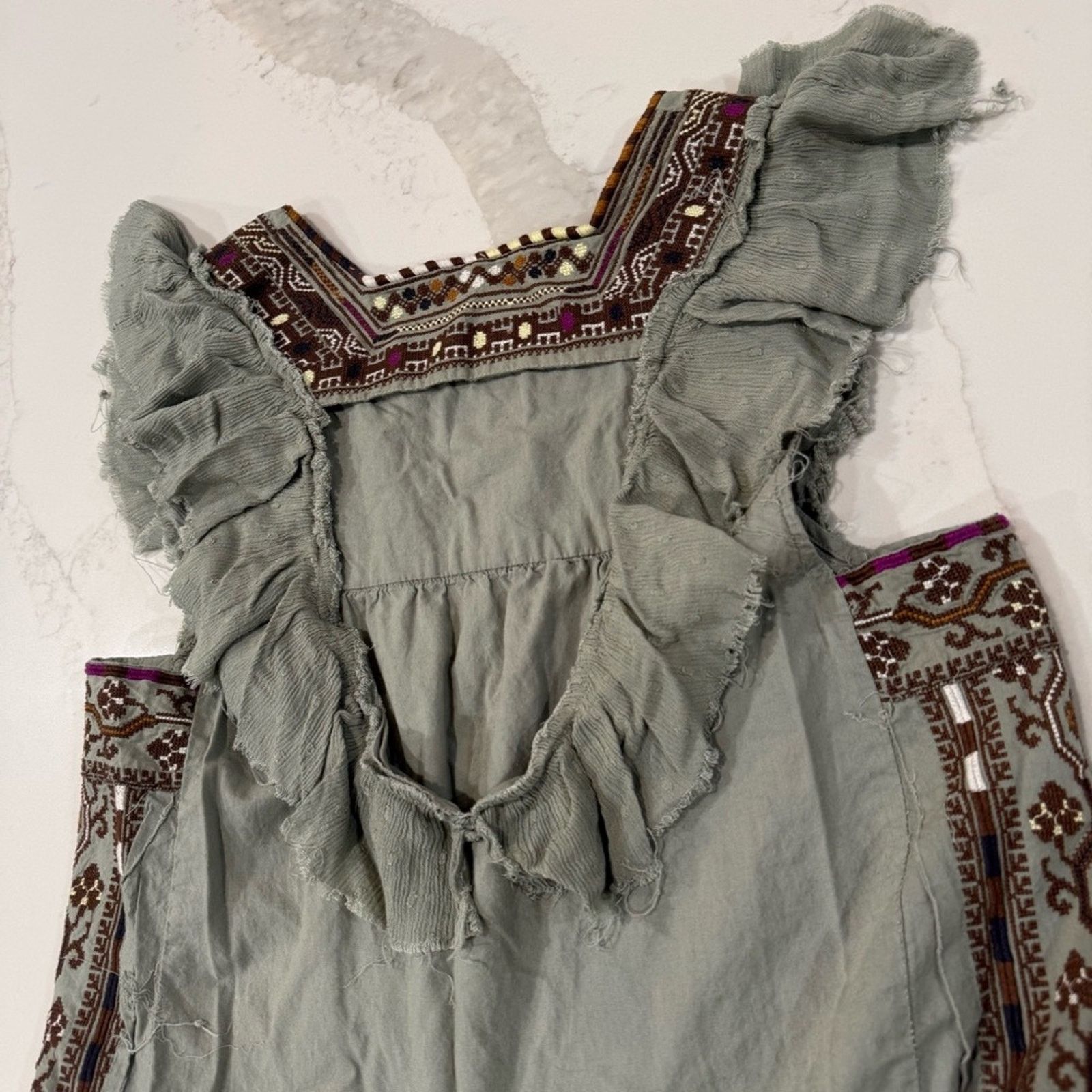 Free People Free People Day Glow Boho Embroidered Mini Dress Womens Med Size M / US 6-8 / IT 42-44 - 16 Thumbnail