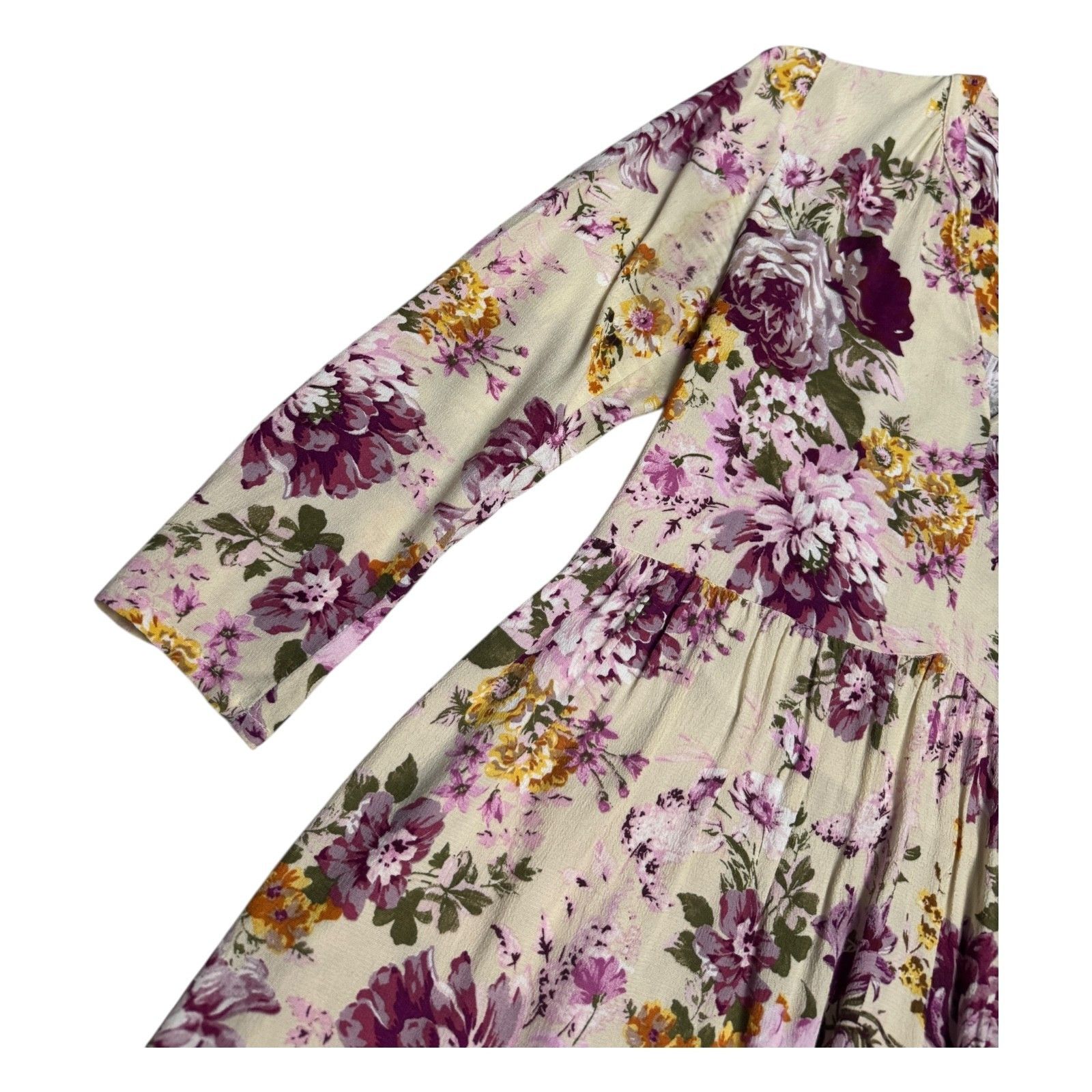 Anthropologie MAEVE ANTHROPOLOGIE Floral Summer Fall Casual Cute Dress XS Size XS / US 0-2 / IT 36-38 - 6 Thumbnail