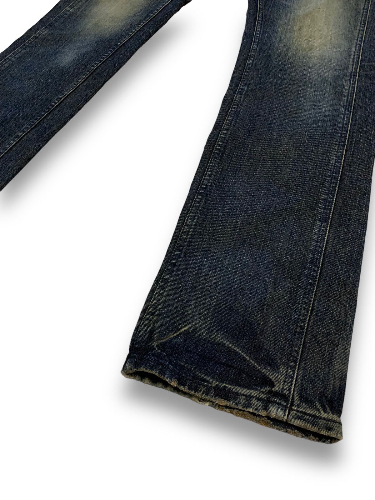 Lee × Number (N)ine Vintage Lee Riders x Beams Dark Blue Washed Whiskers Jeans Size US 32 / EU 48 - 12 Thumbnail