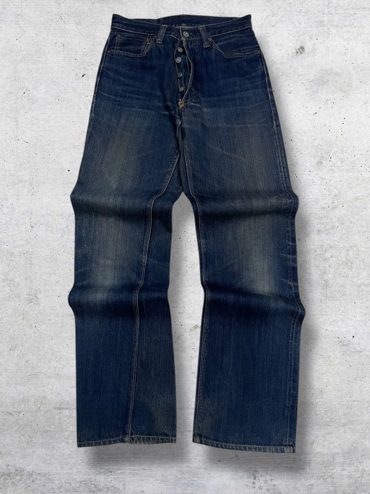 Sugar Cane VINTAGE SUGAR CANE JAPAN DESIGNER 90S OG SELVEDGE DENIM Size US 27 - 1 Thumbnail
