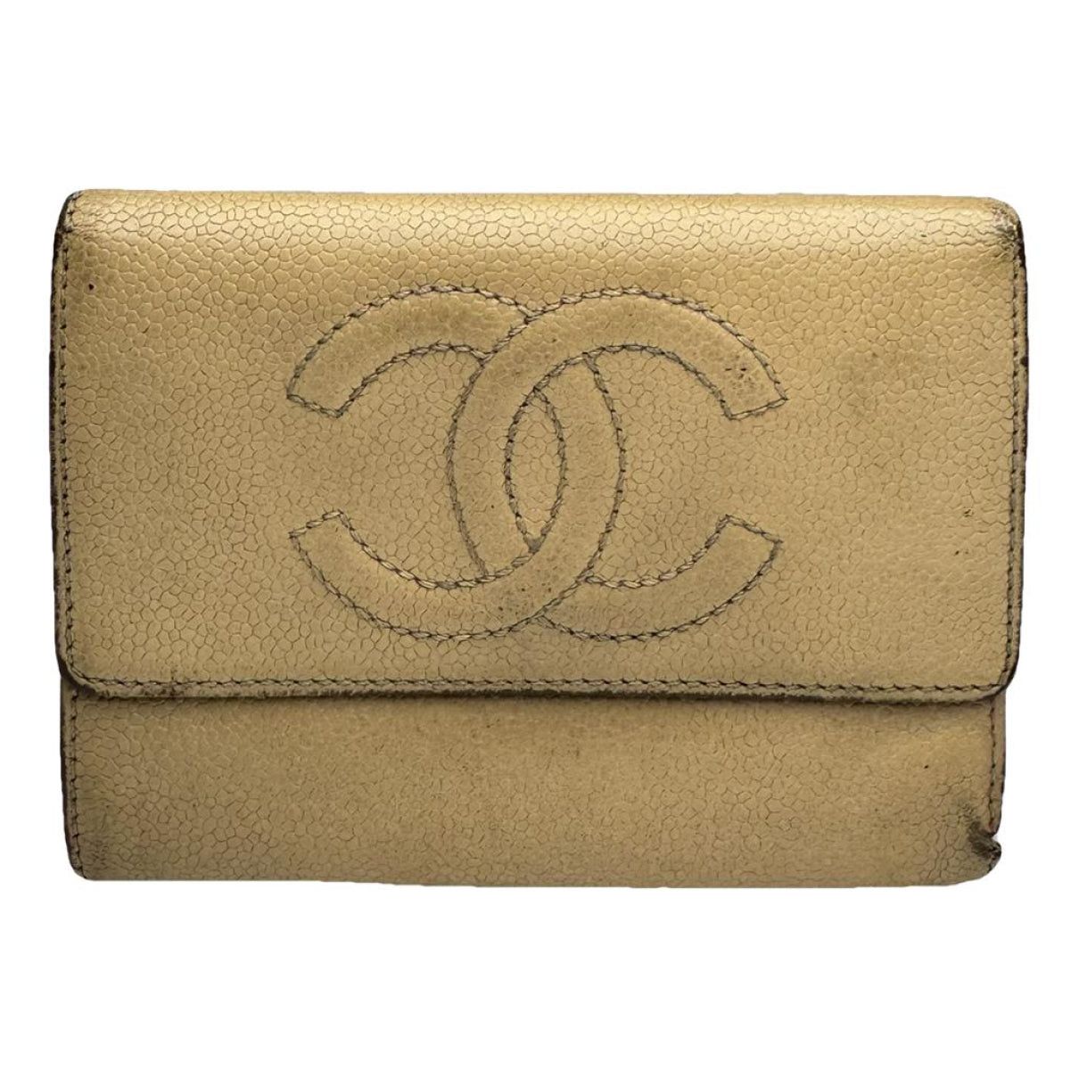 Chanel Beige Leather Wallet Size ONE SIZE - 1 Thumbnail