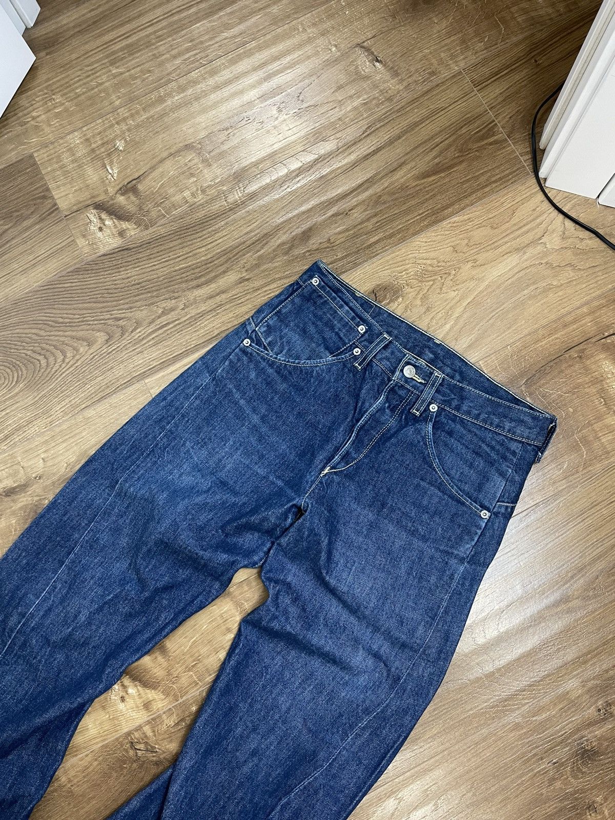 Levi's Vintage Levi’s 835 Blue Denim Straight Cowboy Jeans Pants Size US 30 / EU 46 - 7 Thumbnail