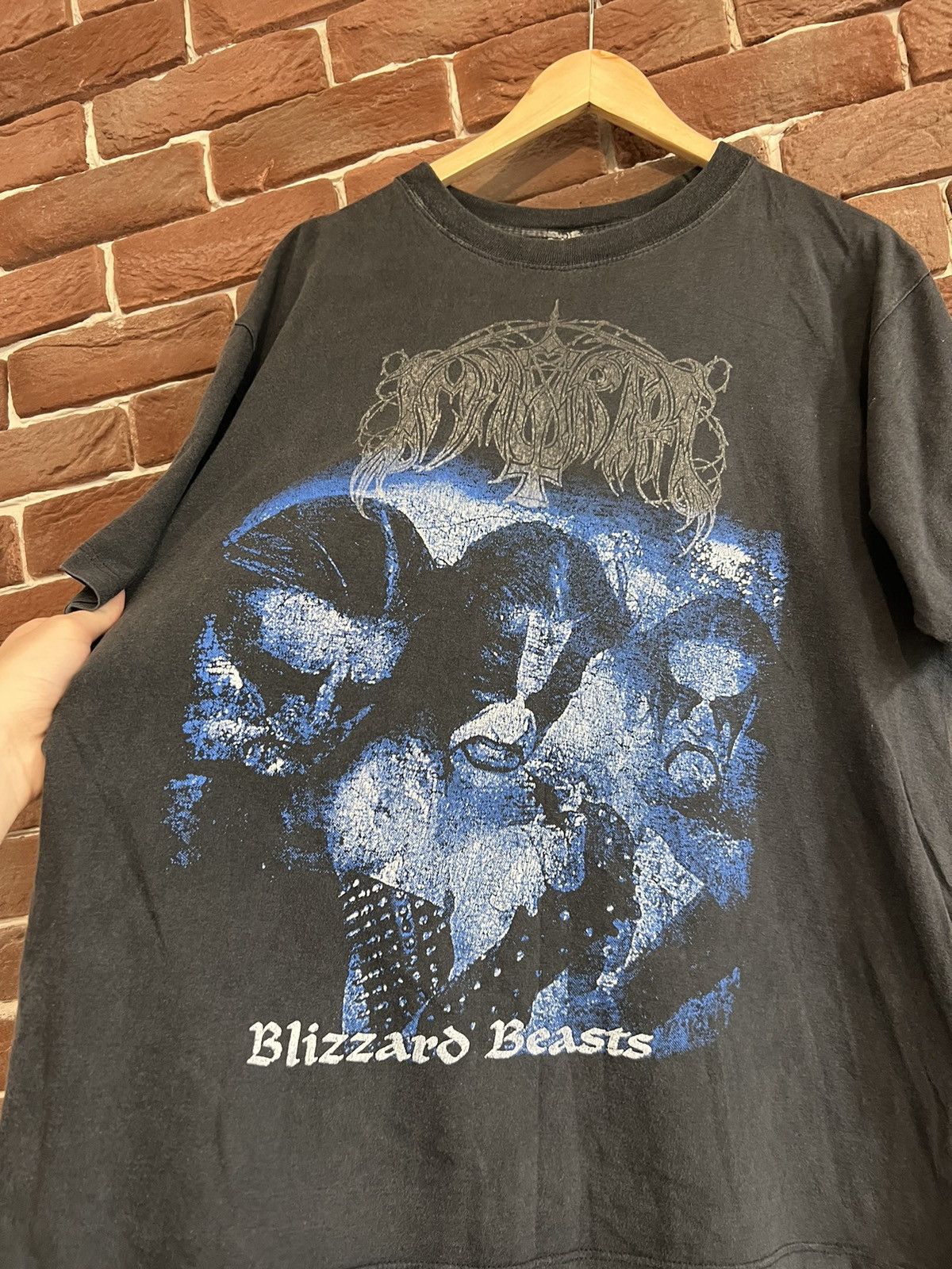 Band Tees Rare Vintage 90s Immortal Blizzard Beasts Metal Band Tee Size US L / EU 52-54 / 3 - 4 Thumbnail