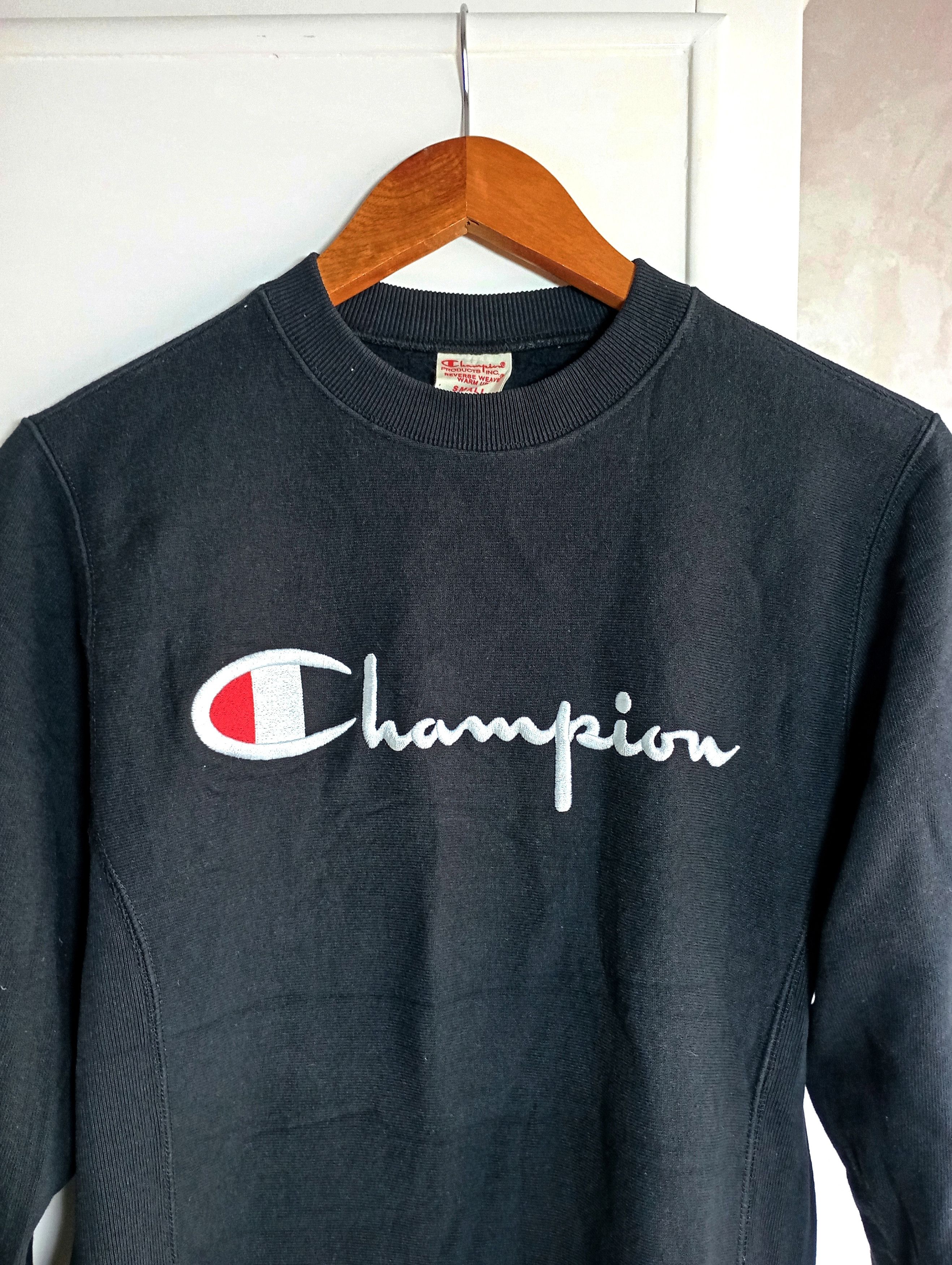 Champion × Vintage Vintage Champion Sweatshirt Double Logo y2k 90s Size S / US 4 / IT 40 - 2 Thumbnail
