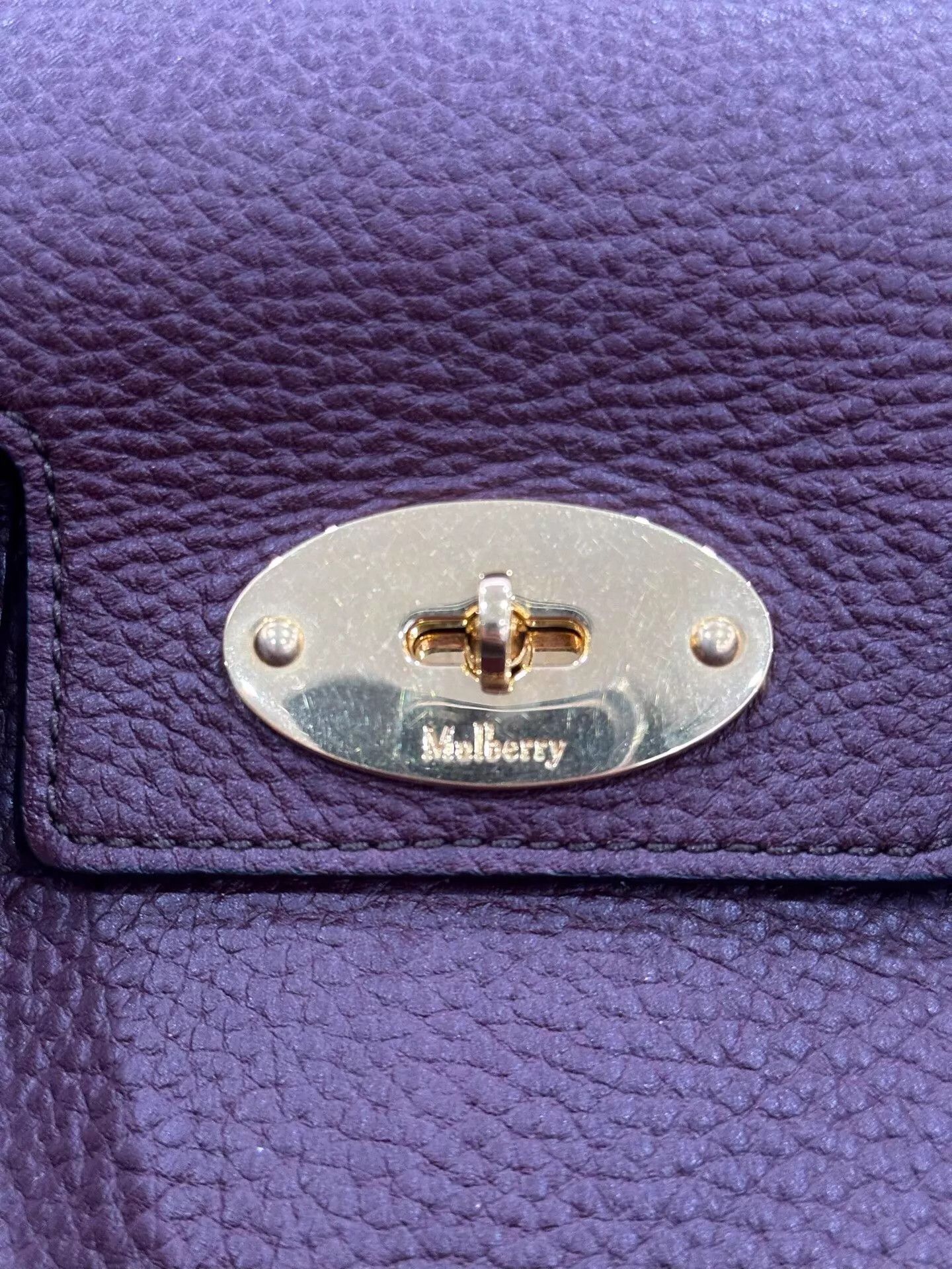 Mulberry Mulberry Bayswater Wine Red Gold 26cm 99New Size ONE SIZE - 4 Thumbnail