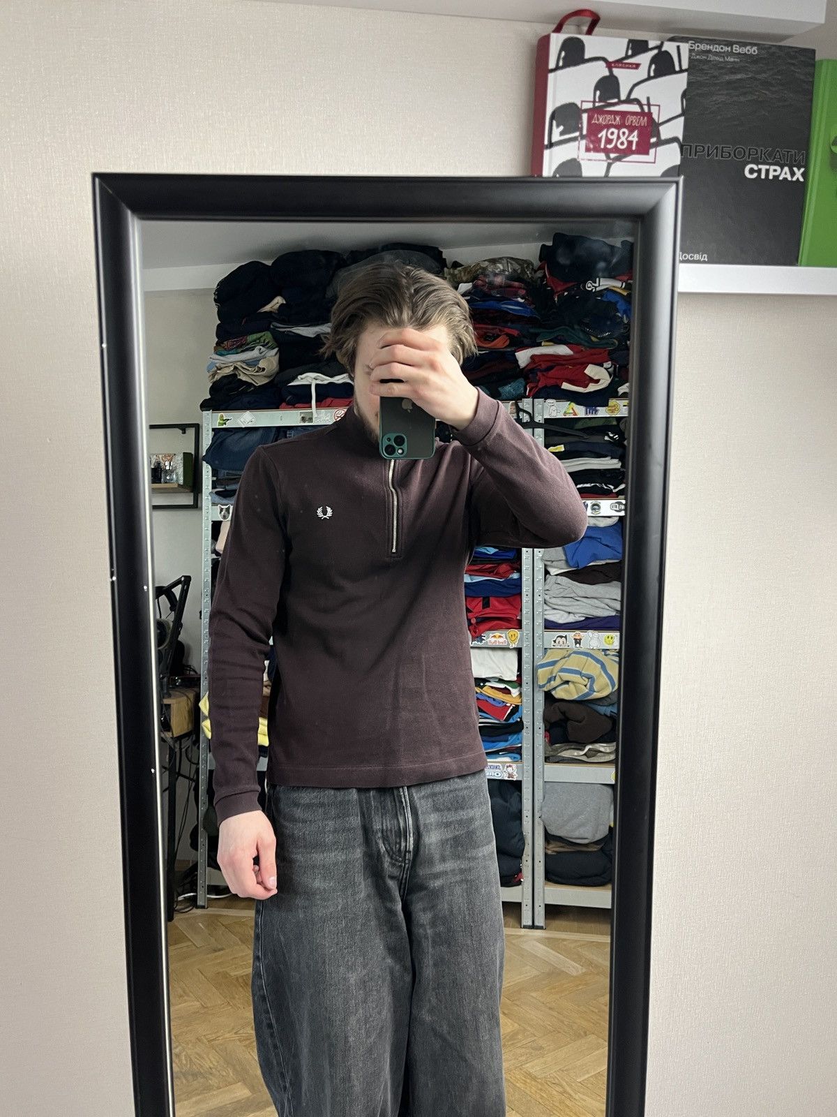 Fred Perry Vintage 00’s Fred Perry 1/4 Zip Sweater Old Money Hype Rare Size US S / EU 44-46 / 1 - 2 Thumbnail