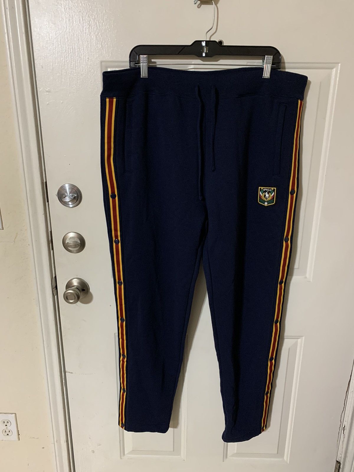 image of Polo Ralph Lauren Polo Crest Snap Away Joggers NWT 188.00 in Navy, Men's (Size 38)