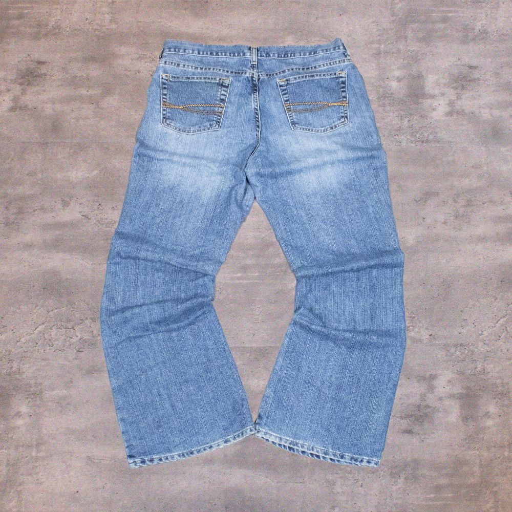 Japanese Brand Y2K 2000's Midwash Baggy Relax Fit Wide JNCO Denim Pant's Size US 34 / EU 50 - 1 Thumbnail