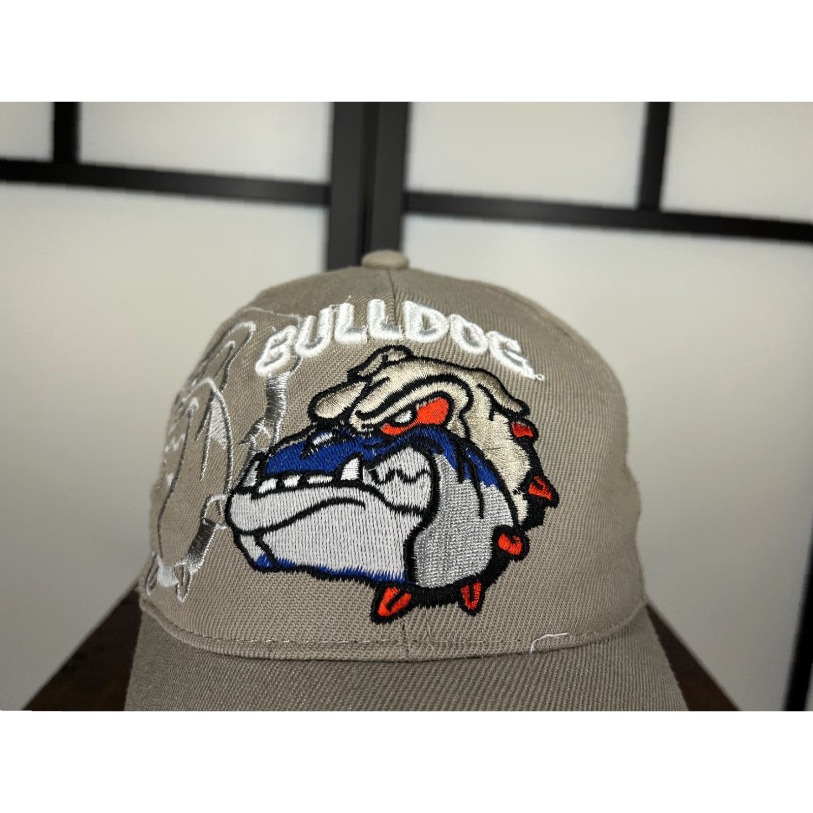 Vintage Gonzaga Bulldogs Basketball Hat Cap Strap Back Adult One Size Beige 100% Acrylic Size ONE SIZE - 2 Thumbnail