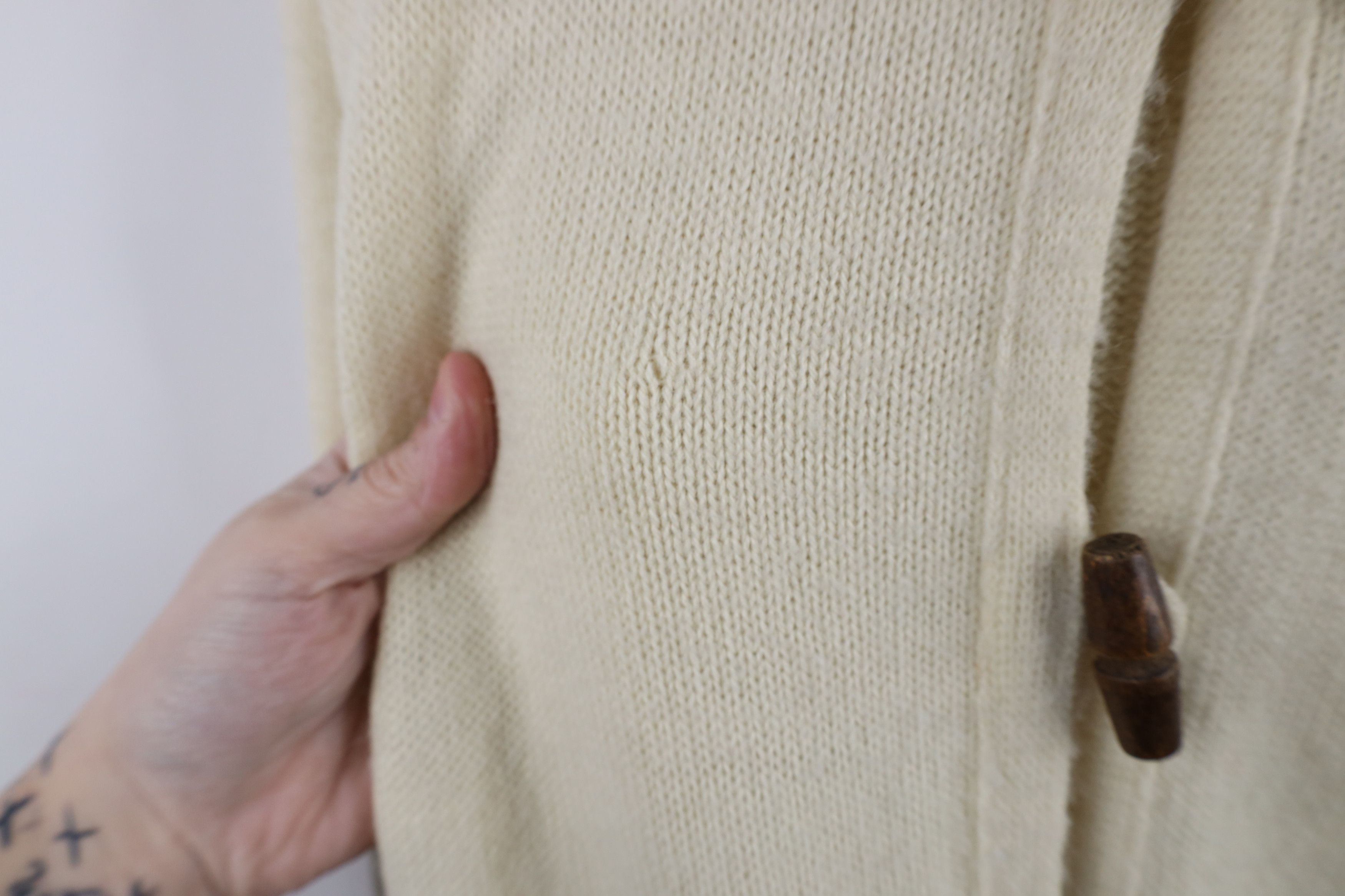 Vintage Vintage 70s Streetwear Toggle Button Knit Cardigan Sweater Size L / US 10 / IT 46 - 7 Thumbnail