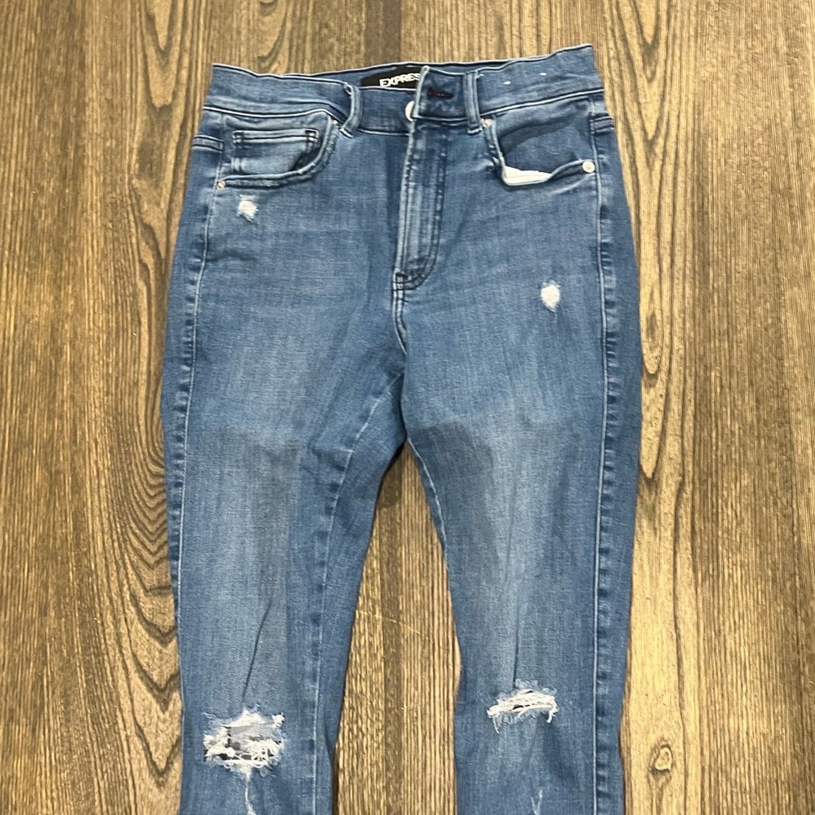 Express Express Jeans Ankle Legging High Rise Hyper Stretch Size 27" / US 4 / IT 40 - 3 Thumbnail