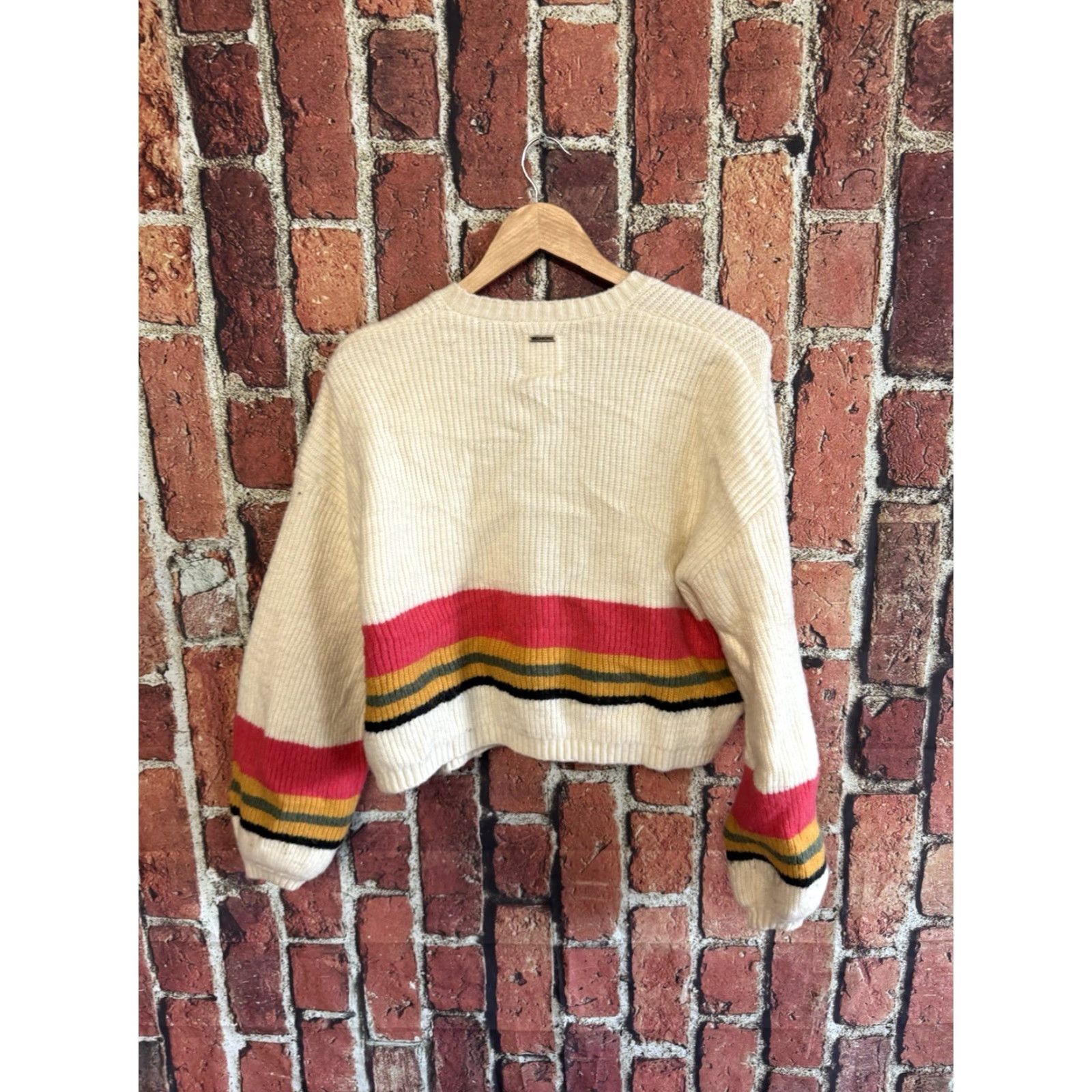 Billabong Billabong Womens Ivory Cardigan Sweatshirt Open Front Size M Size M / US 6-8 / IT 42-44 - 2 Thumbnail