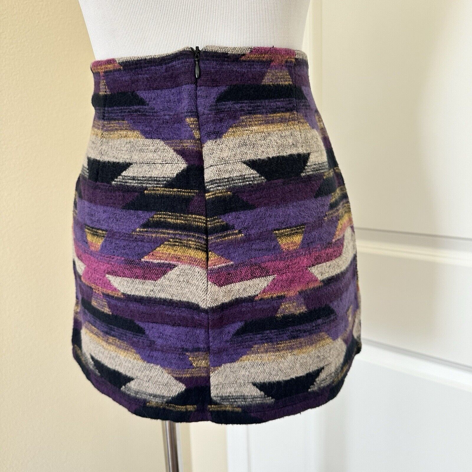 Other Geometric Festival Mini Skirt Size 2-4 Saiph Made In Italy Size 27" / US 4 / IT 40 - 5 Thumbnail
