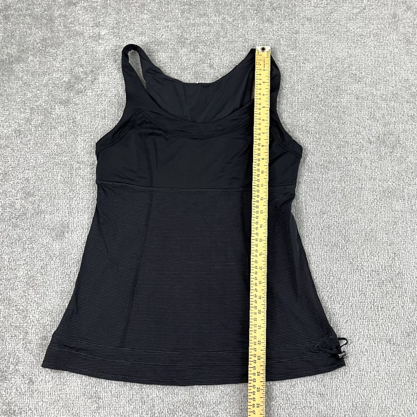 Lululemon Lululemon Ta Ta Topper Tank Top Womens Size 2/4 Black Cinched Performance Gym Tank Sleeveless Strapless Knit Breathable Lightweight Easy Care Size XS / US 0-2 / IT 36-38 - 4 Thumbnail