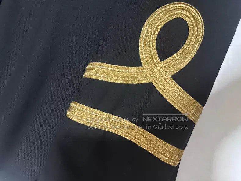 Saint Laurent Paris Saint Laurent Paris Jacket with Black Gold Thread Embroide Size US XS / EU 42 / 0 - 3 Thumbnail