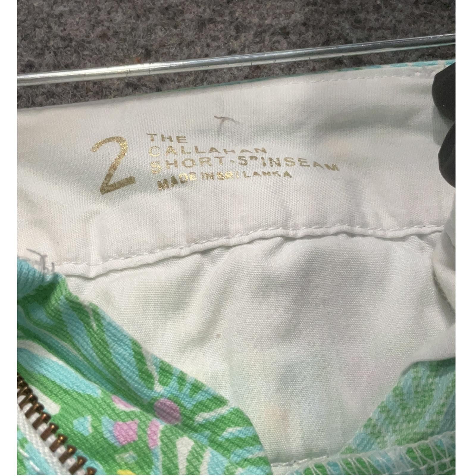 Other Lilly Pulitzer Size 2 Printed Green The Callahan 5" Shorts Size 26" / US 2 / IT 38 - 3 Thumbnail