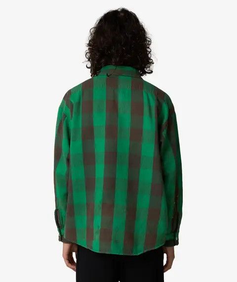 Saint Michael o1mle0326 Flannel Check Shirt in Green Size US S / EU 44-46 / 1 - 3 Thumbnail