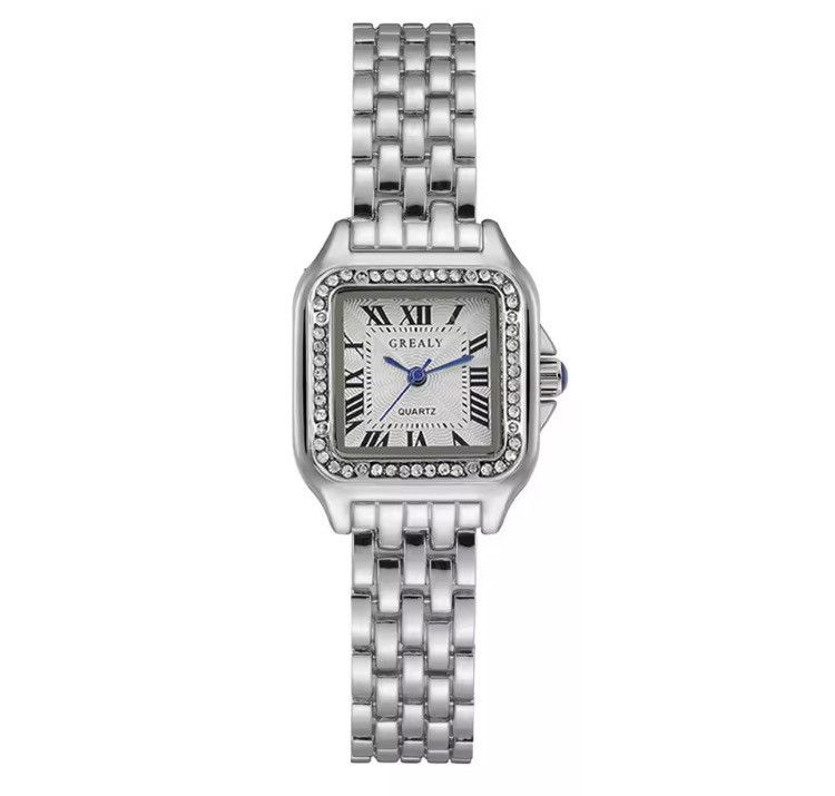 Vintage Vintage 90s black dial luxury style quartz silver watch Size ONE SIZE - 4 Thumbnail