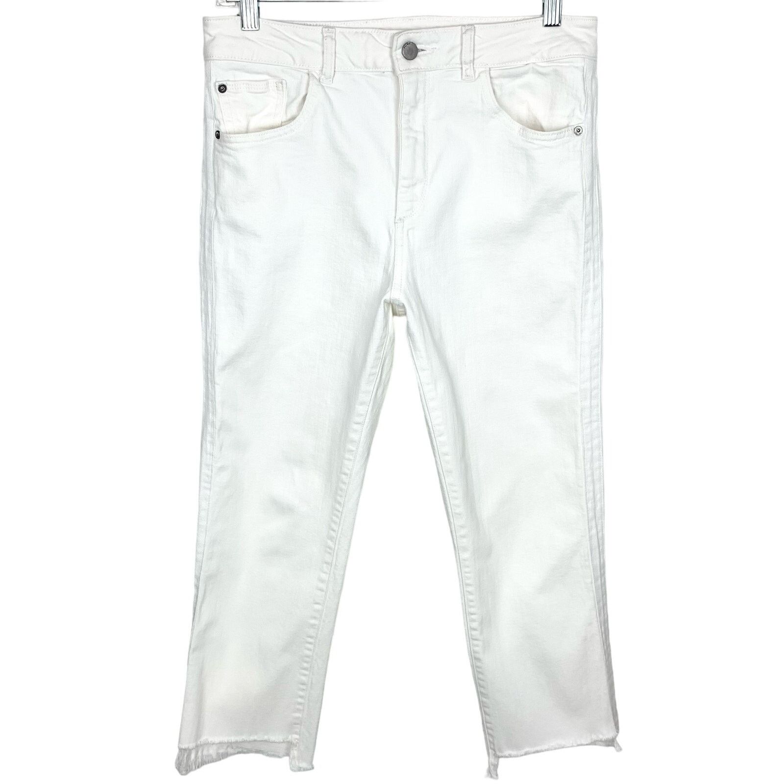 DL1961 DL1961 Patti High Rise Straight Jeans Donovan White Size 29 Size 29" - 1 Thumbnail