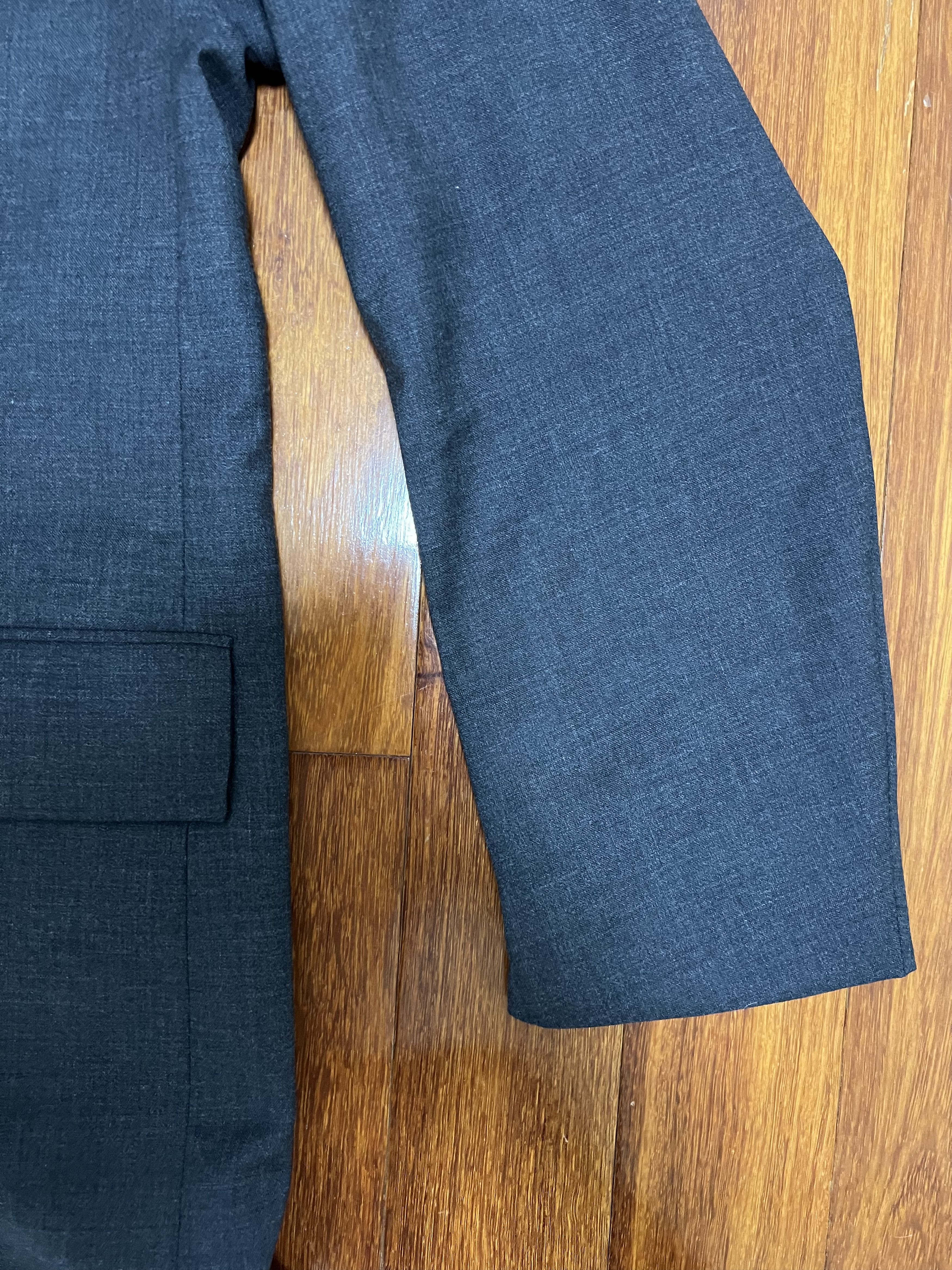 Tres Bien 💚 Très Bien Everywear Peak Lapel Coat Wool Dark Grey NEW Size US S / EU 44-46 / 1 - 13 Thumbnail