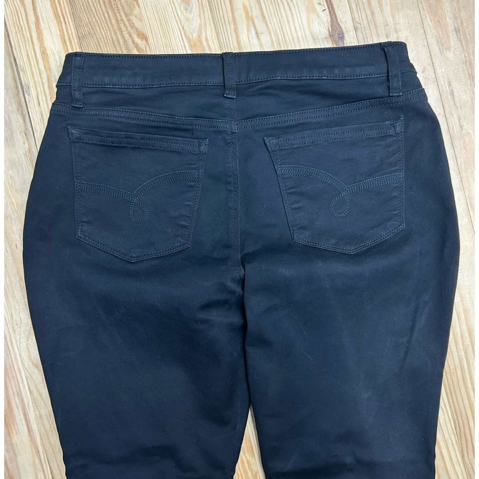 Lee Lee Midrise Skinny Jeans Women 12 M Black Cotton Blend Pants Size 34" / US 12 / IT 48 - 5 Thumbnail