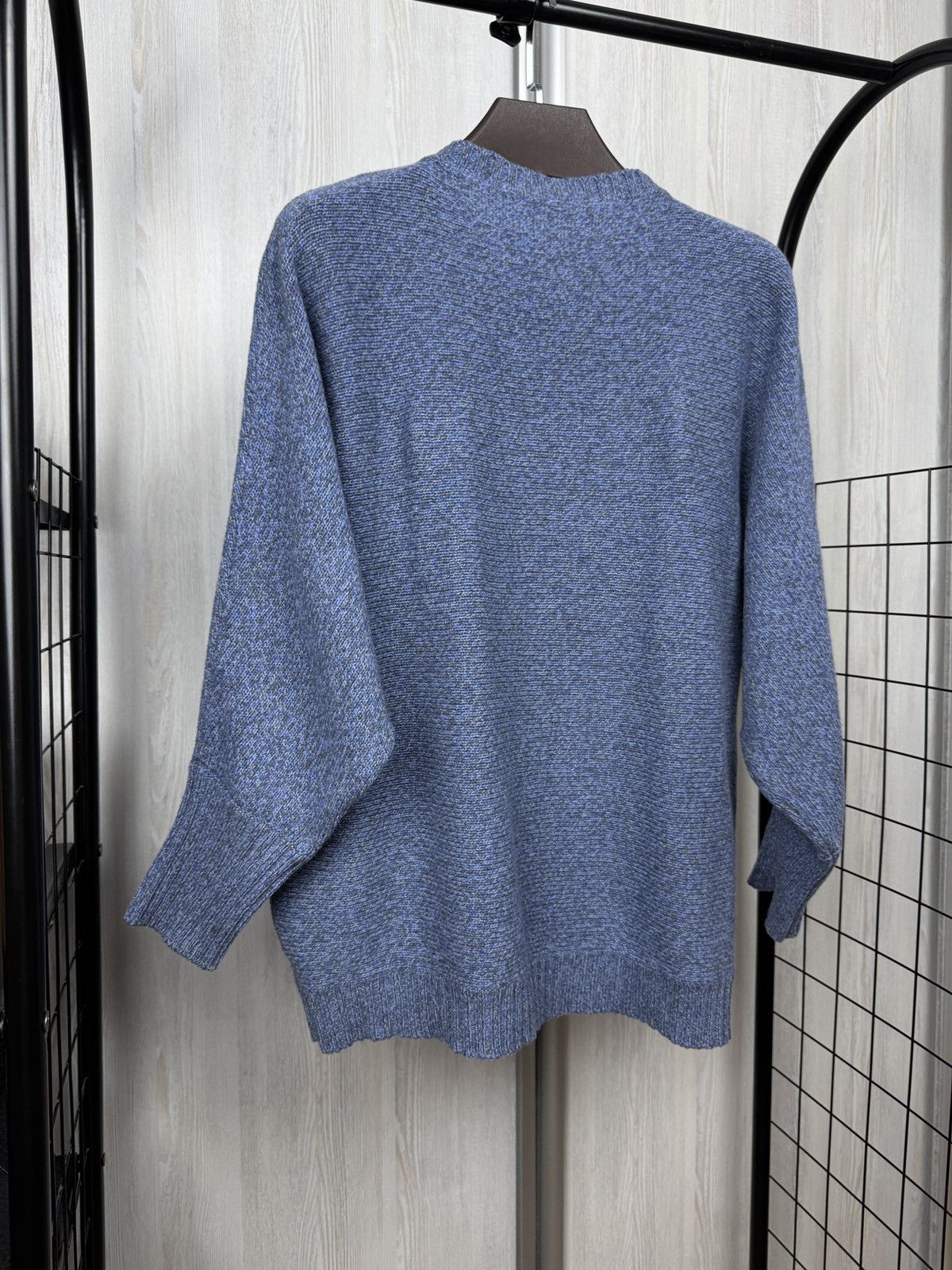 Max Mara Weekend Max Mara blue oversized knitted sweater avant garde Size S / US 4 / IT 40 - 6 Thumbnail
