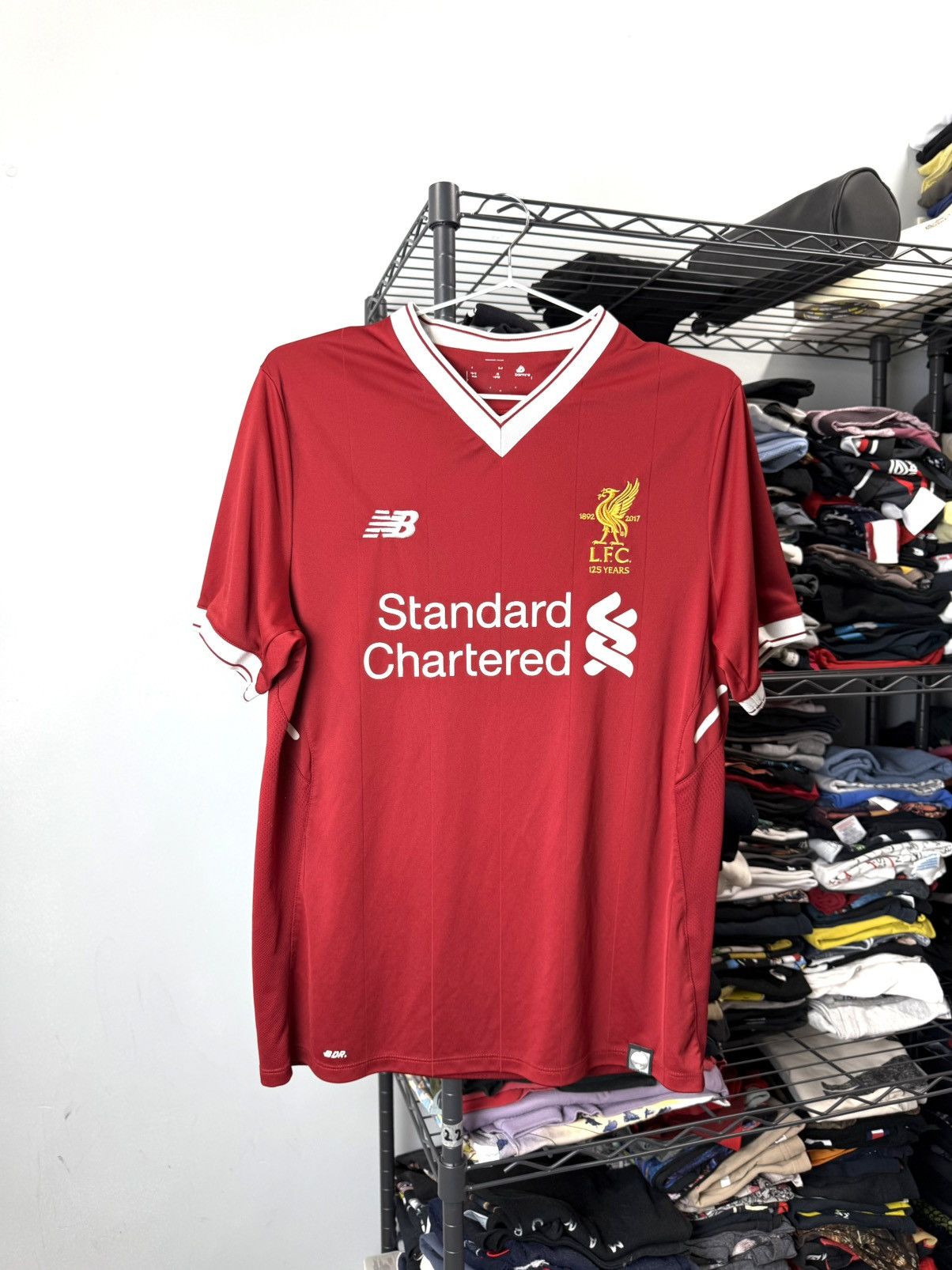 New Balance New Balance Liverpool Soccer Jersey T Shirt Size US S / EU 44-46 / 1 - 1 Thumbnail